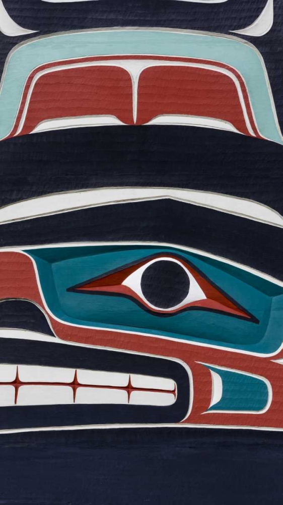 USA, Washington State, Jamestown Totem art PR